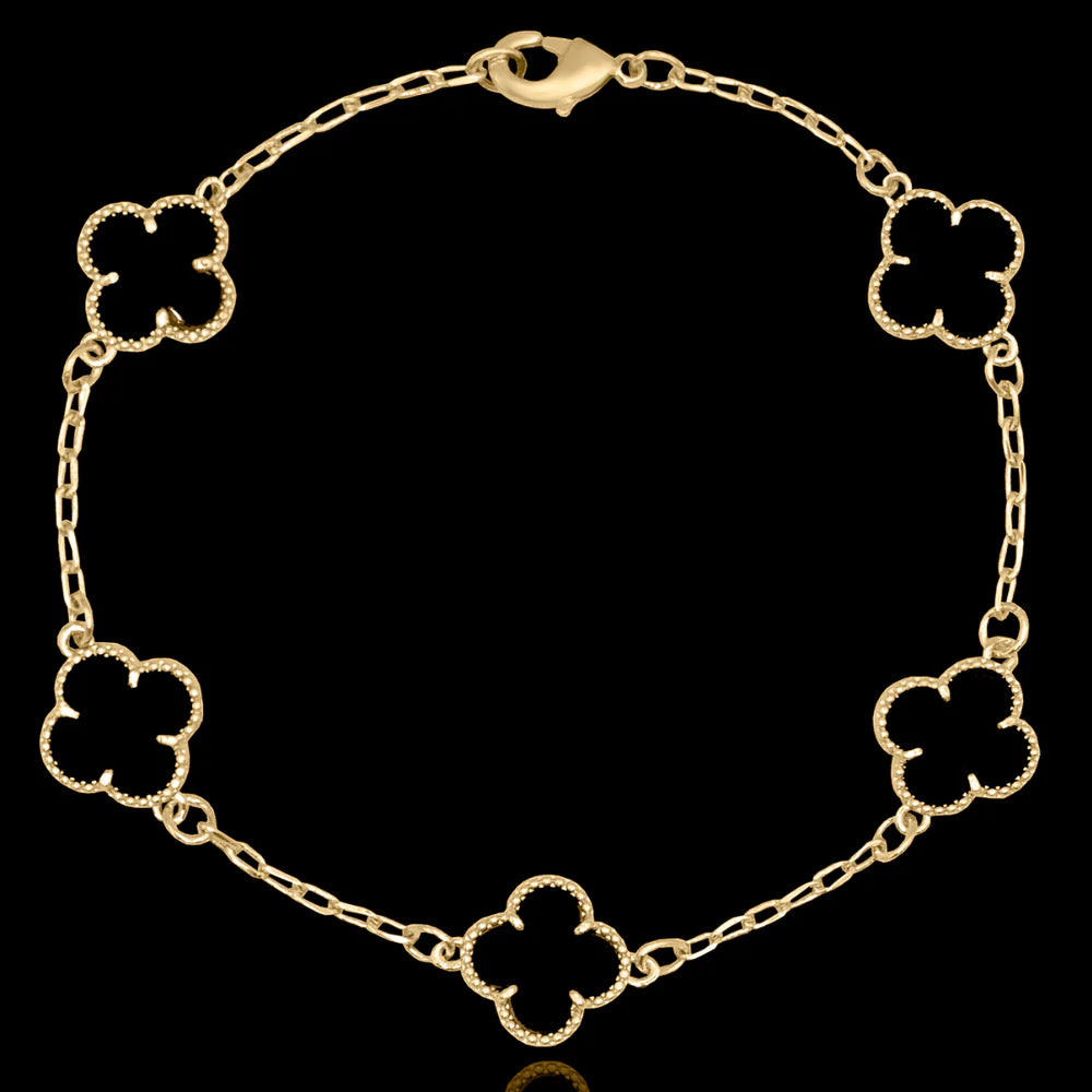 Pulseira 5 Trevos Black